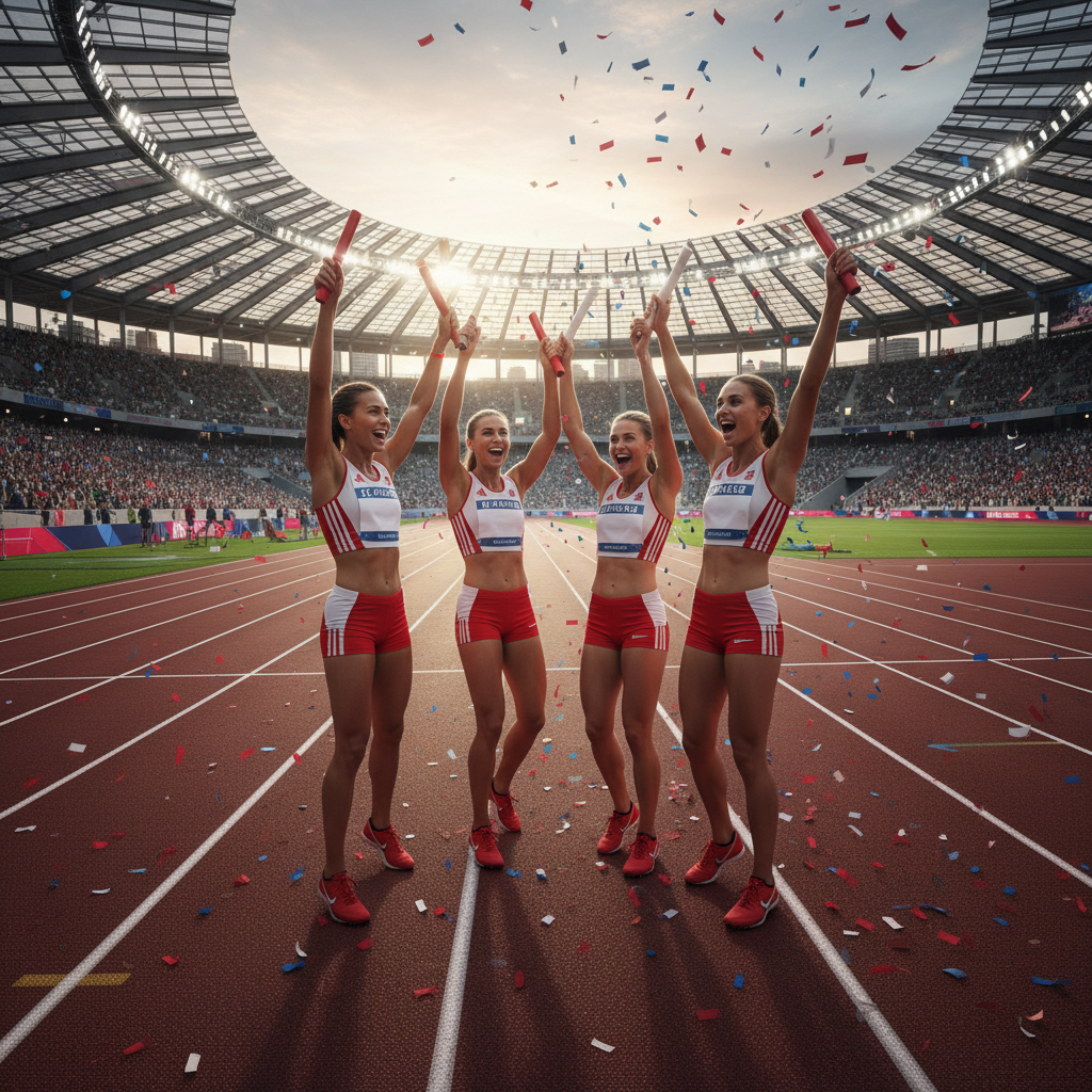 Canadian women's 4x100m relay stuns Jamaica and U.S. for Oslo Diamond League gold