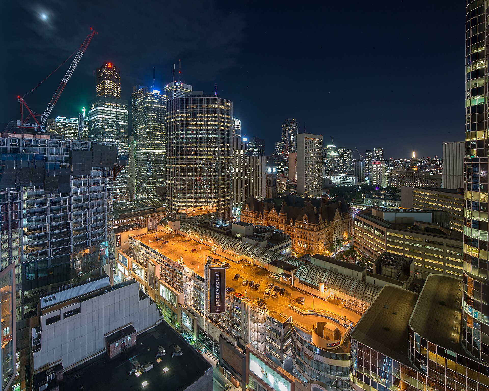 Toronto waterfront skyline CN tower
